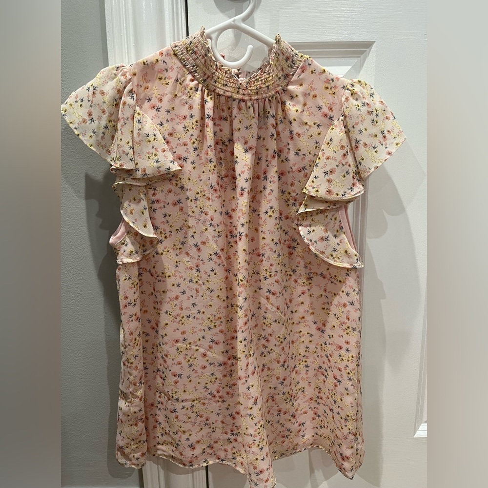 1. State womens flutter sleeve top